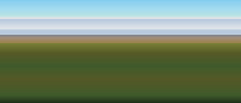 Landscape gradient of a country field in March